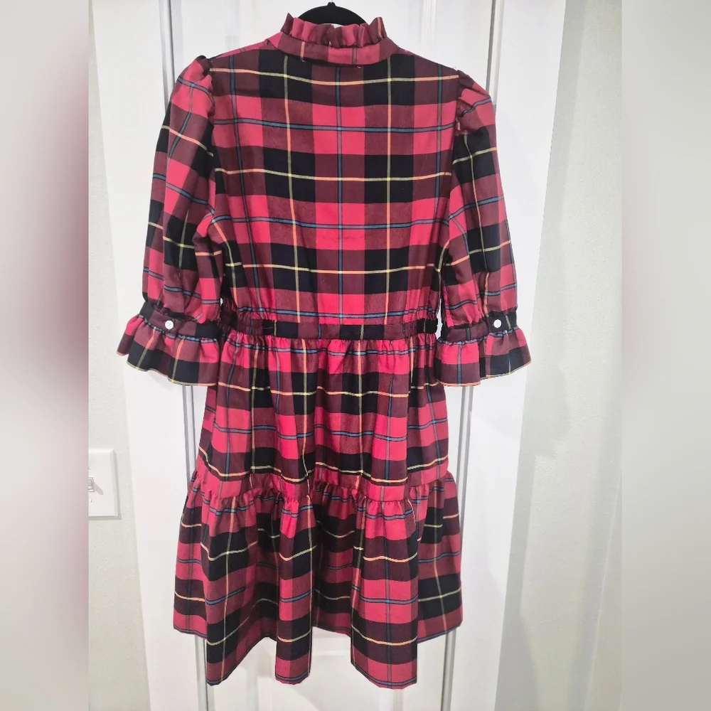 Plaid Ruffle Dress - Picture 10 of 11